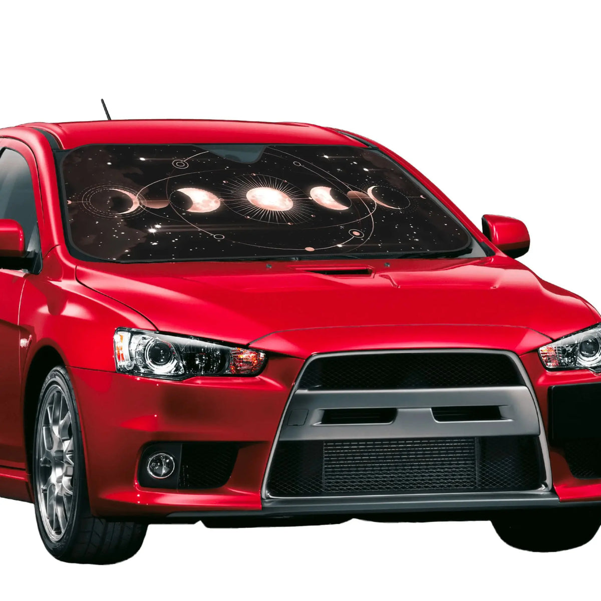 Moon Phase Starry Sky Car Sunshade – UV & Scratch Resistant Car Windshield Sunshade HIP