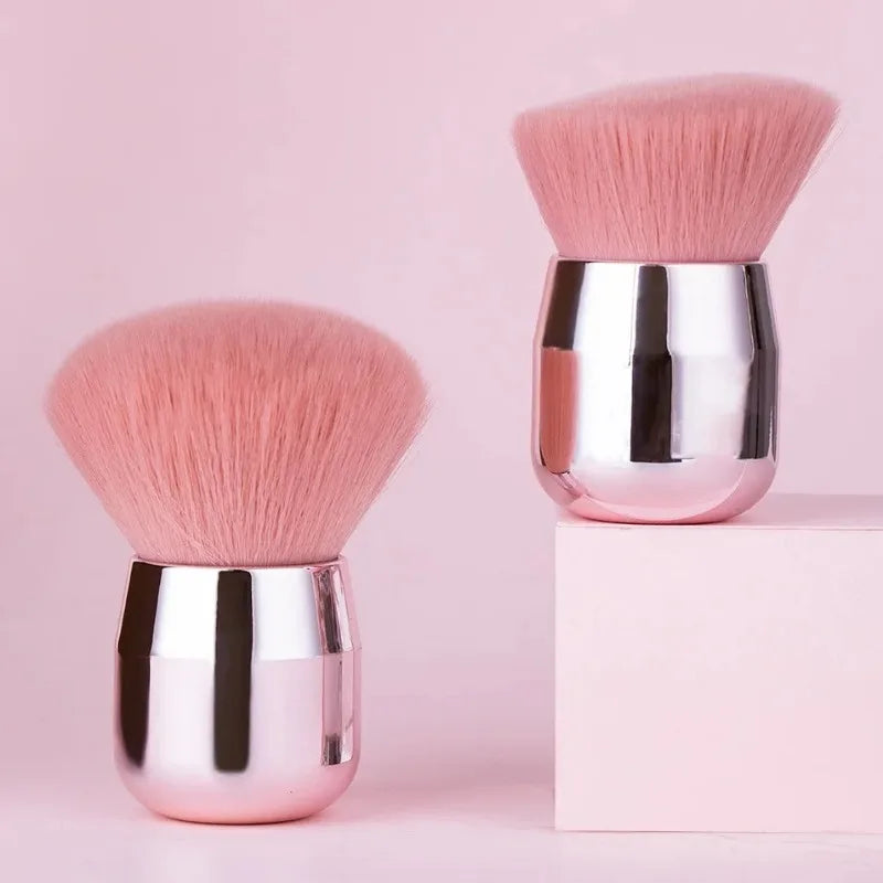 Mini Fluffy Blush & Loose Powder Brush Set – Travel Size Blush Powder Brush HIP