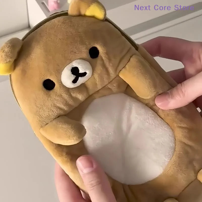 Cute Bear Pencil Case – Large Capacity Student Stationery Bag Pencil Case HIP