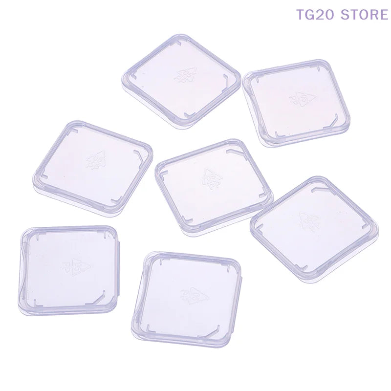 10-Pack Transparent SD Memory Card Cases – SD, CF & XD Memory Card Case HIP