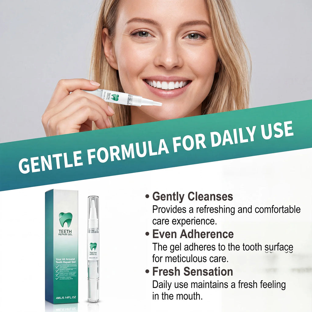 Teeth Brightening Gel Serum – Mint Fresh Breath & Gum Care Teeth Whitening Gel HIP