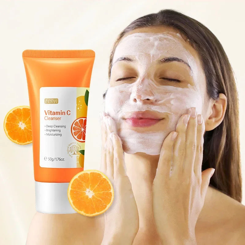 Vitamin C Foaming Face Wash – Deep Cleanse & Moisturize Facial Foam Cleanser HIP