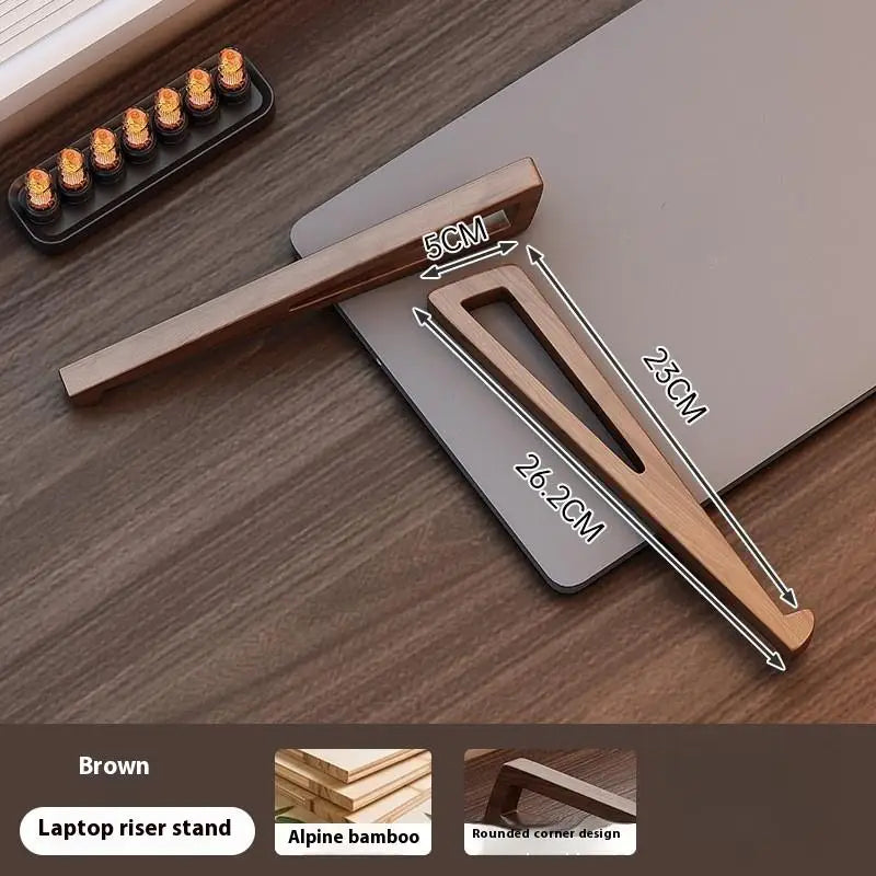 Foldable Bamboo Laptop Stand – Ergonomic 12° Cooling Design Laptop Stand HIP One Size