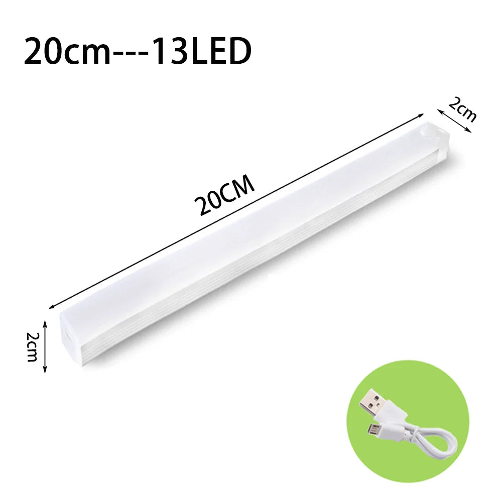 LED Motion Sensor Under Cabinet Light – USB Rechargeable Motion Sensor Light HIP 3color in one Lamp Cuboid 20CM