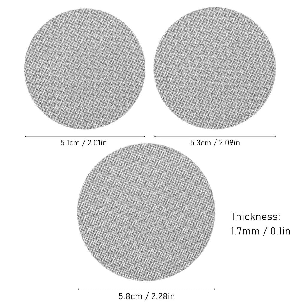 Puck Screen Double Layer 1.7mm Thickness Stainless Steel Puck Filter Screen High Temperature Resistant for Office HIP