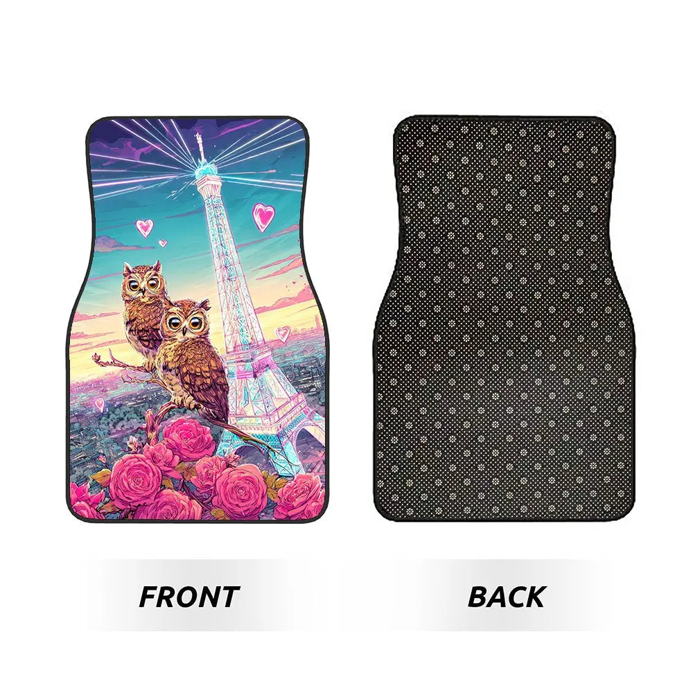 4-Piece Personalized Car Floor Mats – Rubber & Fiber Set Car Floor Mats HIP