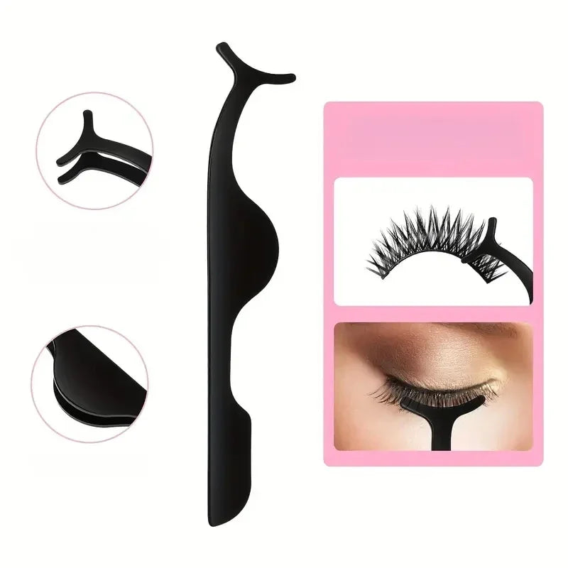 RUZOFO False Eyelash Tweezer Applicator & Curler Tool Eyelash Applicator Tool HIP