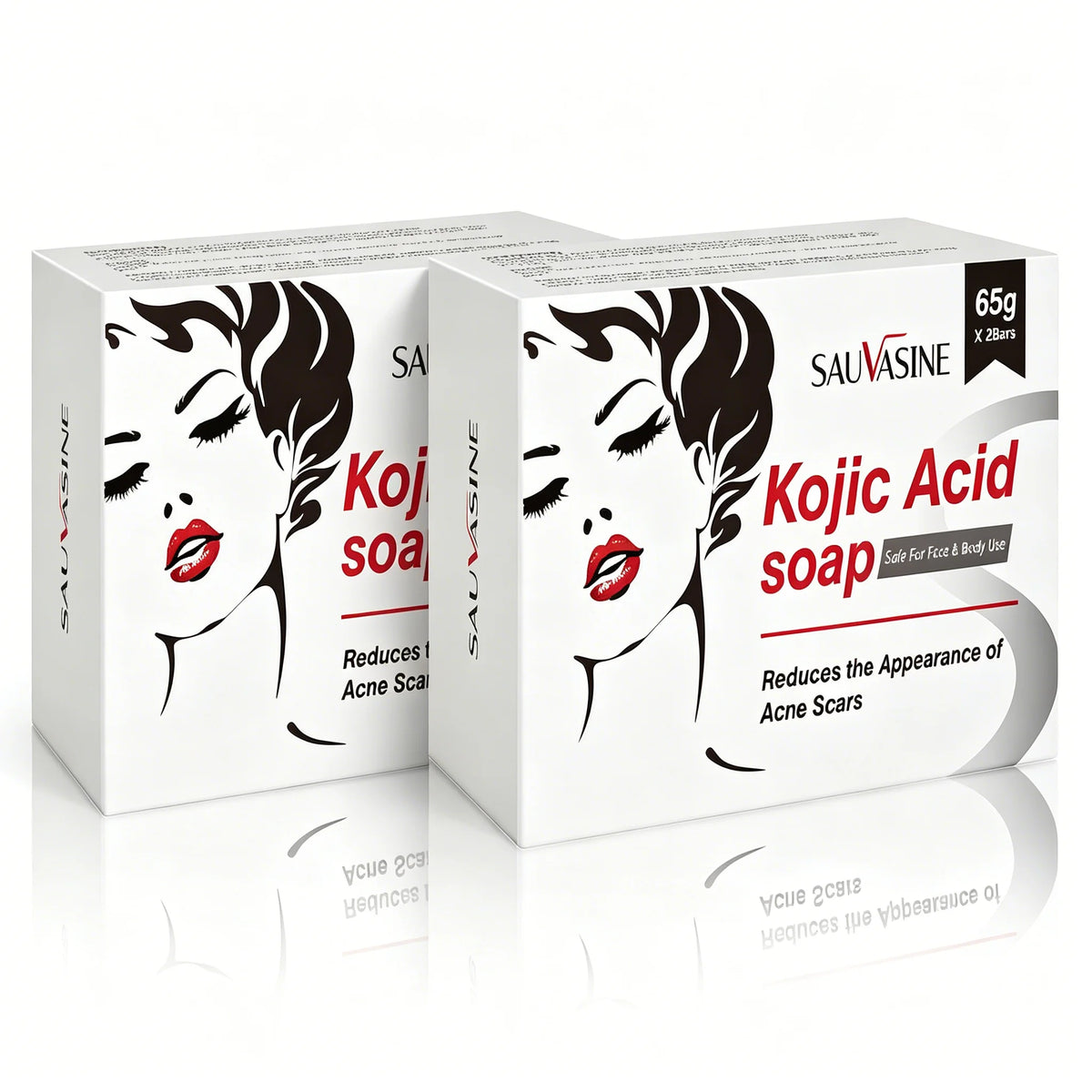 Kojic Acid Brightening Handmade Soap – Face & Body Bar Brightening Soap Bar HIP 2box