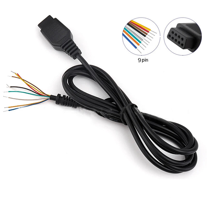 Sega Genesis 2 / Mega Drive 2 Controller Extension Cable 9-Pin Controller Extension Cable HIP