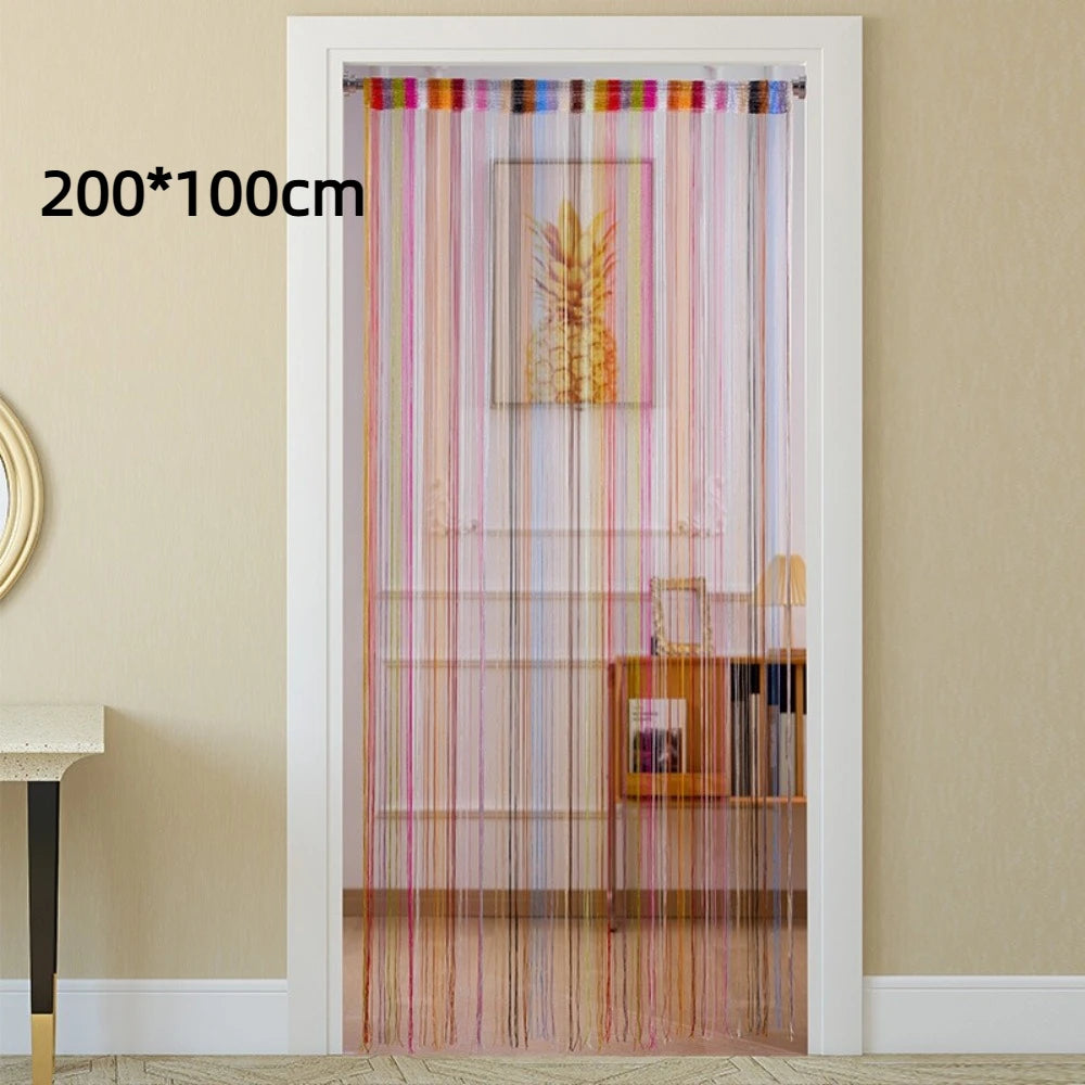Colorful String Tassel Door Curtain Panel 200x100cm Decorative Door Curtain HIP