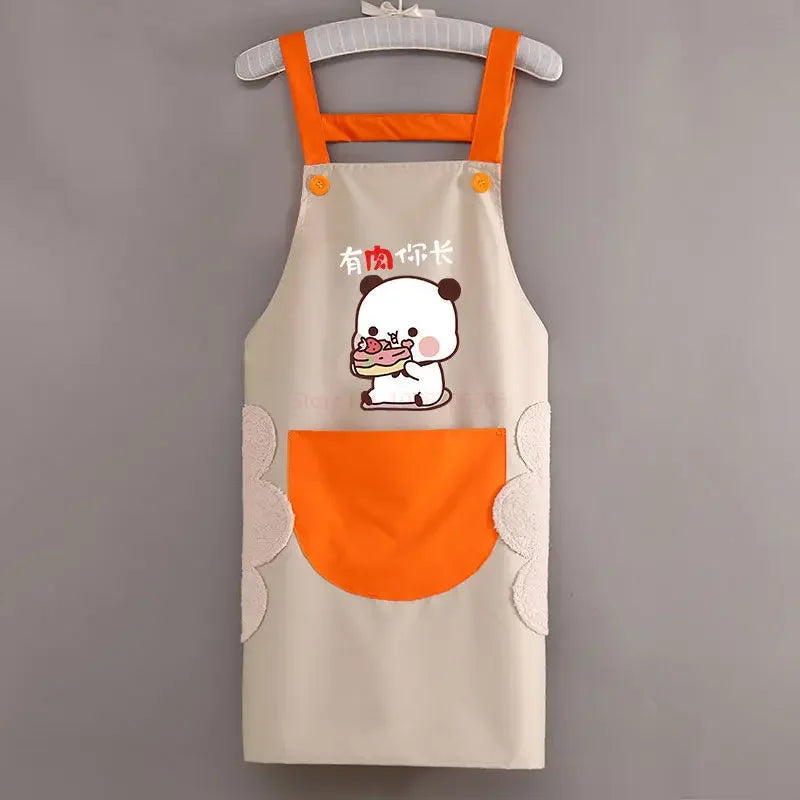 Bubu & Dudu Cartoon Waterproof Kitchen Apron | Wipeable Cartoon Kitchen Apron HIP