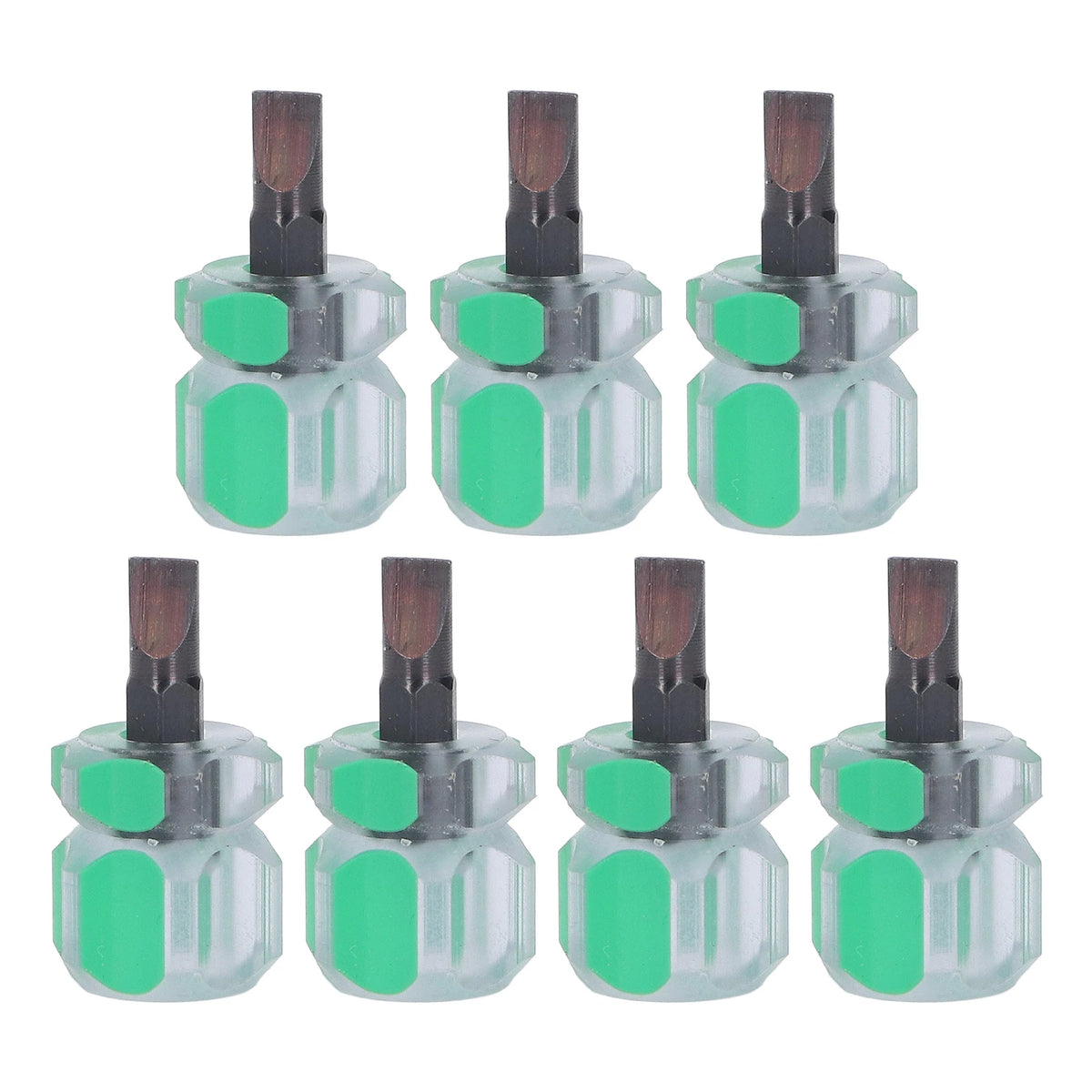 7pcs Stubby Flathead Screwdriver Multifunction Dedicated Sewing Machine Stubby Screwdriver with Ergonomic Nonslip Handle HIP A