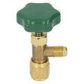 Air Conditioning Parts Air Conditioning Refrigerant Valve Copper ABS Leak Proof 1/4in SAE Refrigerant Valve for Replacement HIP green