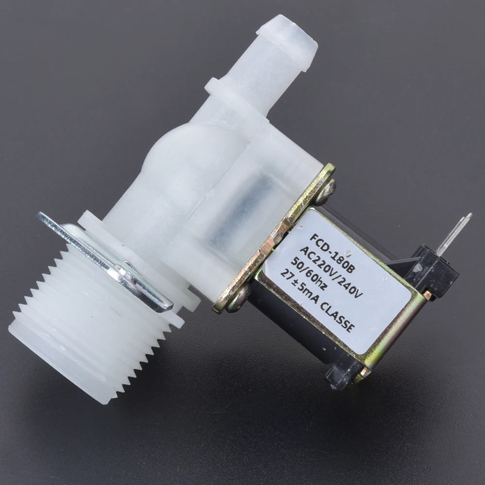 3/4in Electric Solenoid Valve Inlet 1-Way Plastic Connector for Home Using 220V Electric Water Valve Valve Solenoid Valve HIP