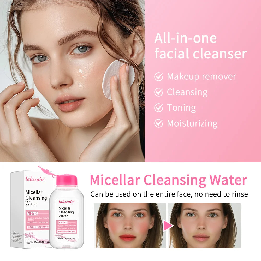 100ml Micellar Cleaning Water Hydrating Facial Cleanser Deep Makeup Remover Cleaning Water Refresh Hydrate Cleansing Skin HIP