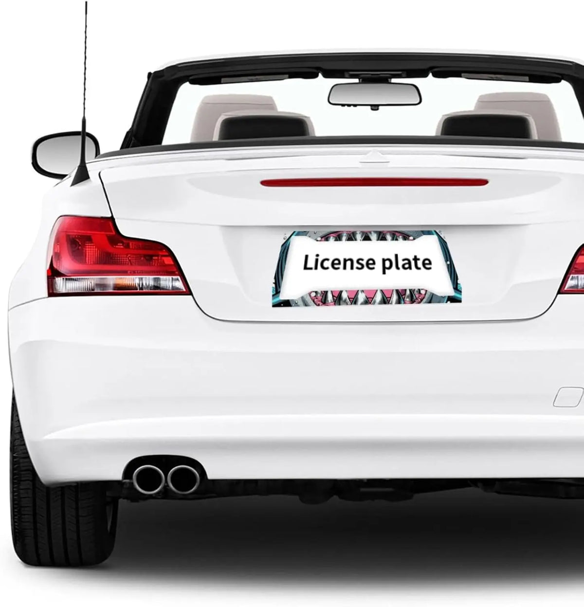 Shark Aluminum License Plate Frame 2-Pack – Universal Fit License Plate Frame HIP