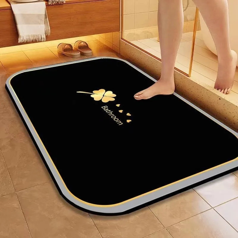 Diatomite Absorbent Bath Mat – Quick-Dry Non-Slip Rug Bath Mat HIP GU3321-G 1pc 45x75cm