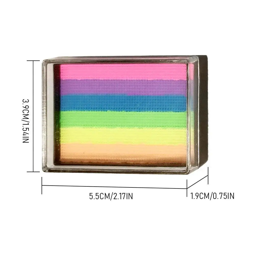 Rainbow Face & Body Paint Palette – Washable Non-Toxic 25g Face & Body Paint HIP