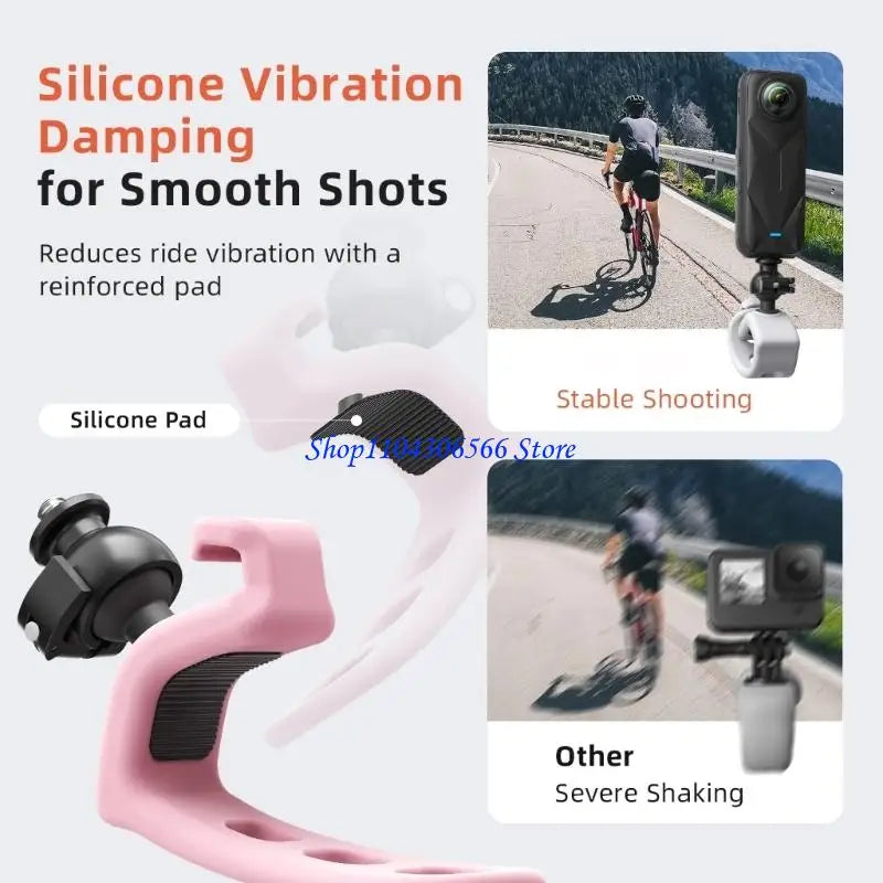 Universal Action Camera Mount – 360° & 180° Shockproof Strap Action Camera Mount HIP