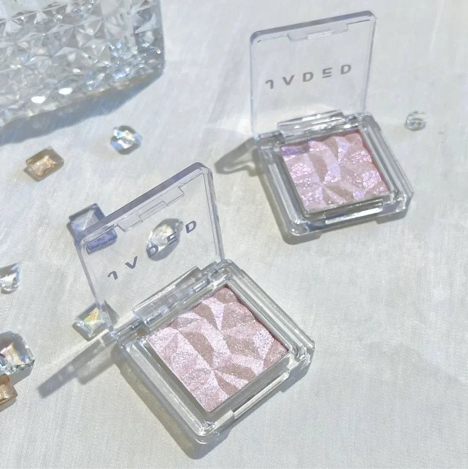 Highlighter Eyeshadow Palette Monochrome Diamond Sparkling Fine Shimmer Sequin Pearly Chameleon 3D Eye Shadow Pigment Contour HIP 02-1pc