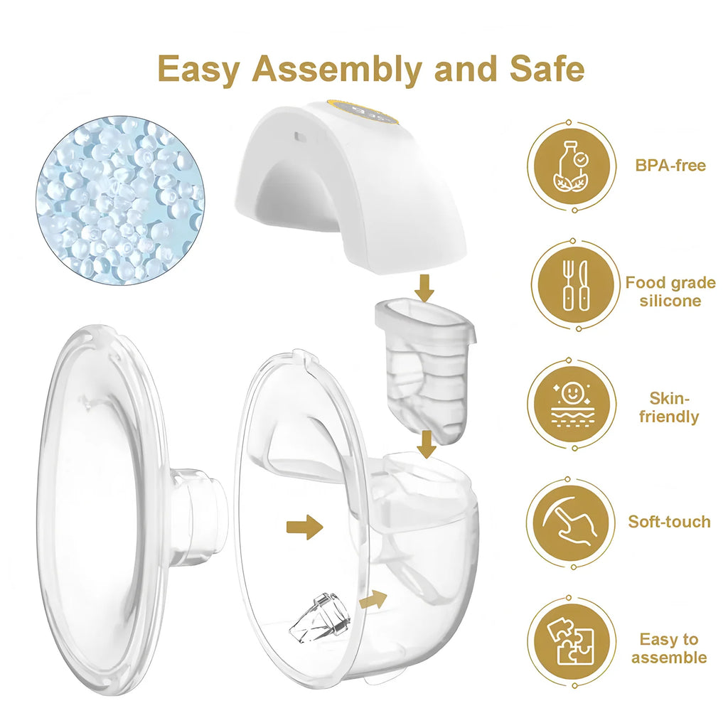 Wearable Electric Breast Pump – Hands-Free, Silent & Smart Wearable Breast Pump HIP