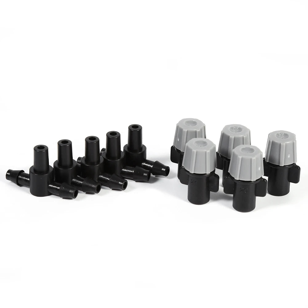 20pcs Sprinkler Heads Atomizing Nozzle Tee Joints Misting Watering Home Graden Irrigation Sprinkler Misting Sprinkler Nozzle HIP