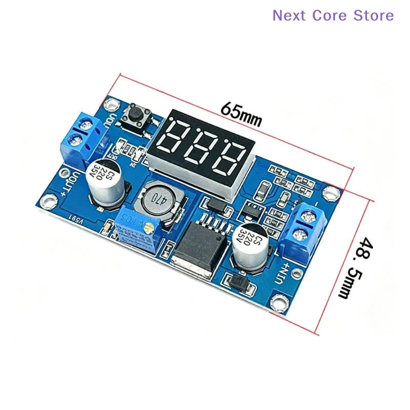 LM2596 DC-DC Step-Down Power Module with LED Voltmeter Display DC-DC Power Module HIP