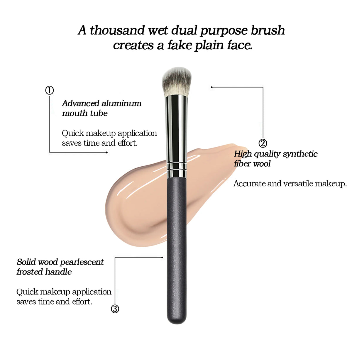 Precision Flat Head Concealer Brush – Model 270 | HIP Concealer Brush HIP