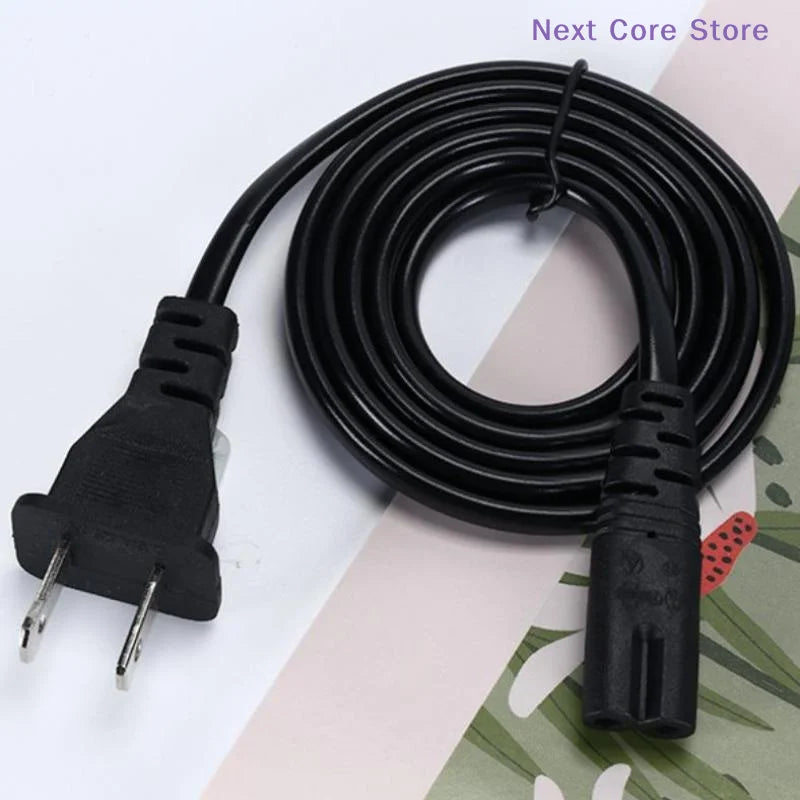 2-Pin US Plug Power Cable – 2 Prong Cord for Laptop & TV Power Cable HIP
