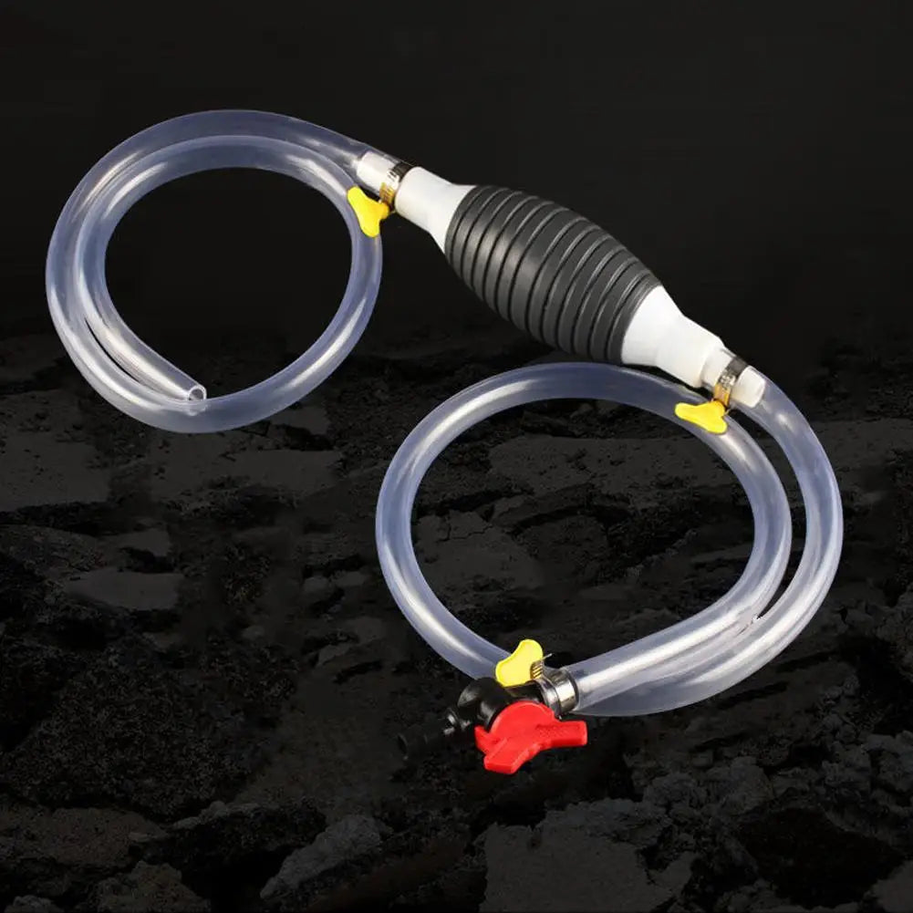 2M PVC Manual Fuel Transfer Pump for Diesel Siphon Pump with Hose for Fuel Oil Transfer Injector Suction Pipe Accessories HIP