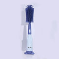 3-in-1 Silicone Baby Bottle Brush Set with Stand & Straw Brush Baby Bottle Brush Set HIP C59-Blue