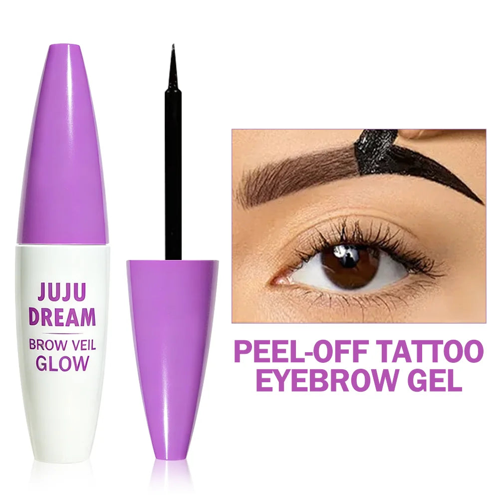 JUJU Dream Peel-Off Eyebrow Tint Gel – Waterproof Brow Tattoo Eyebrow Tint Gel HIP 02