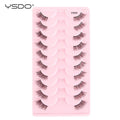 YSDO 30 Style Natural Faux 3D Mink Eyelashes Wispy Fluffy False Lashes Extension Makeup Handmade Fake Lashes Soft Half Eyelashes HIP 10pairs-Y1015