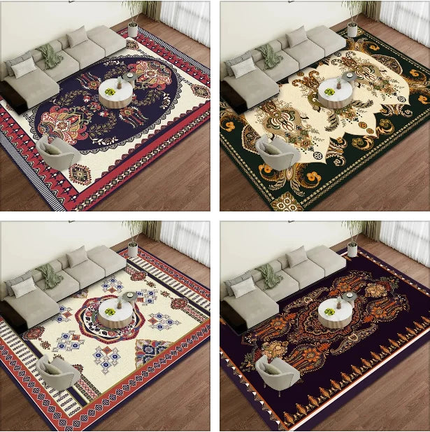 Vintage Persian Paisley Boho Area Rug – Non-Slip Floor Mat Decorative Area Rug HIP