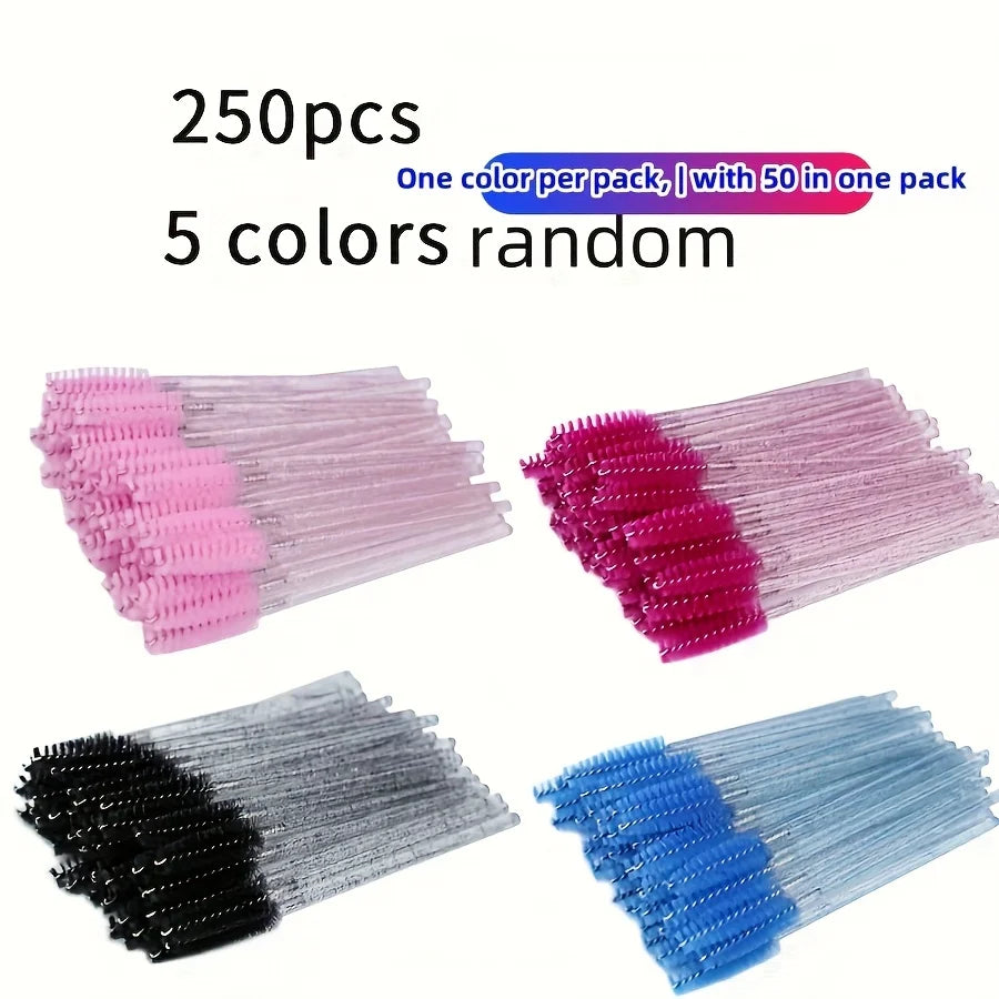 300 Disposable Spoolie Wands – Nylon Bristle Lash & Brow Disposable Spoolie Wands HIP