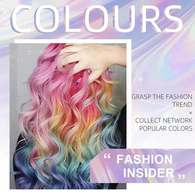 Temporary Hair Color Wax Kit – 6 Washable Shades & Brush Temporary Hair Color HIP