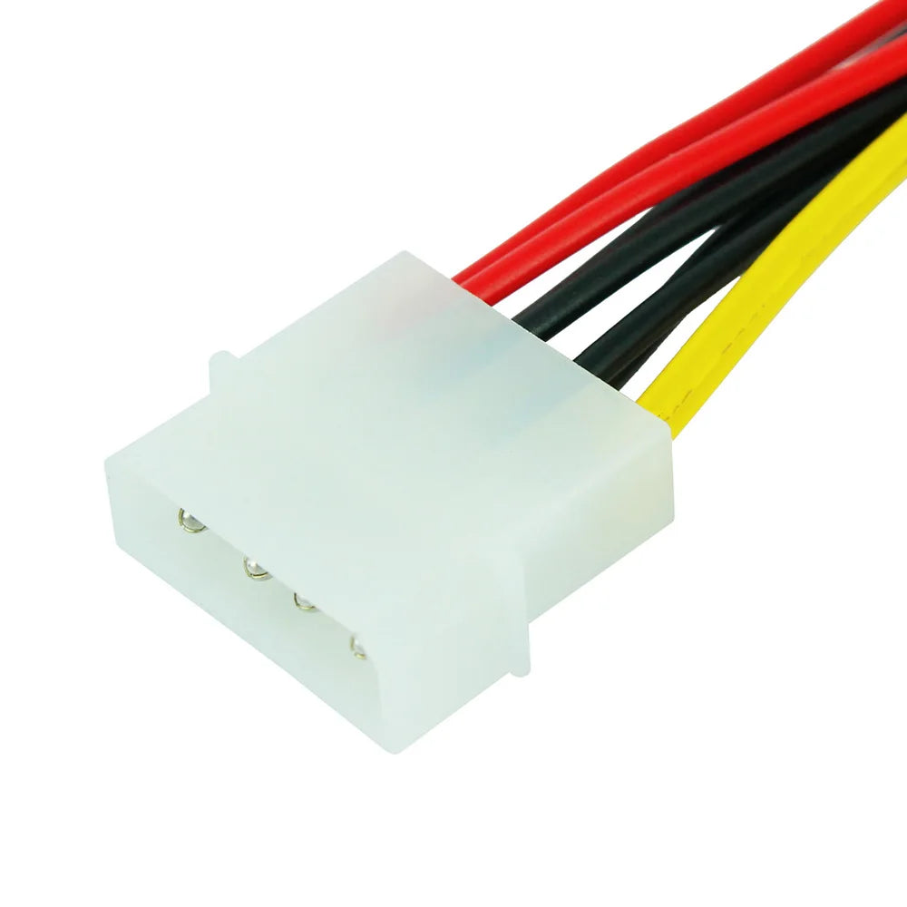 4-Pin Molex to Dual SATA Y Splitter Power Cable – OULLX SATA Power Cable HIP