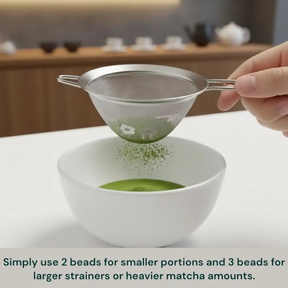 Stainless Steel Matcha Sifter Beads | Flower Shape, 3–4 Pc Matcha Sifter Beads HIP