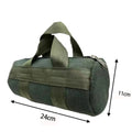 Canvas Tool Storage Bag – Multi-Size Zipper Organizer Pouch Canvas Tool Bag HIP green-24-11cm