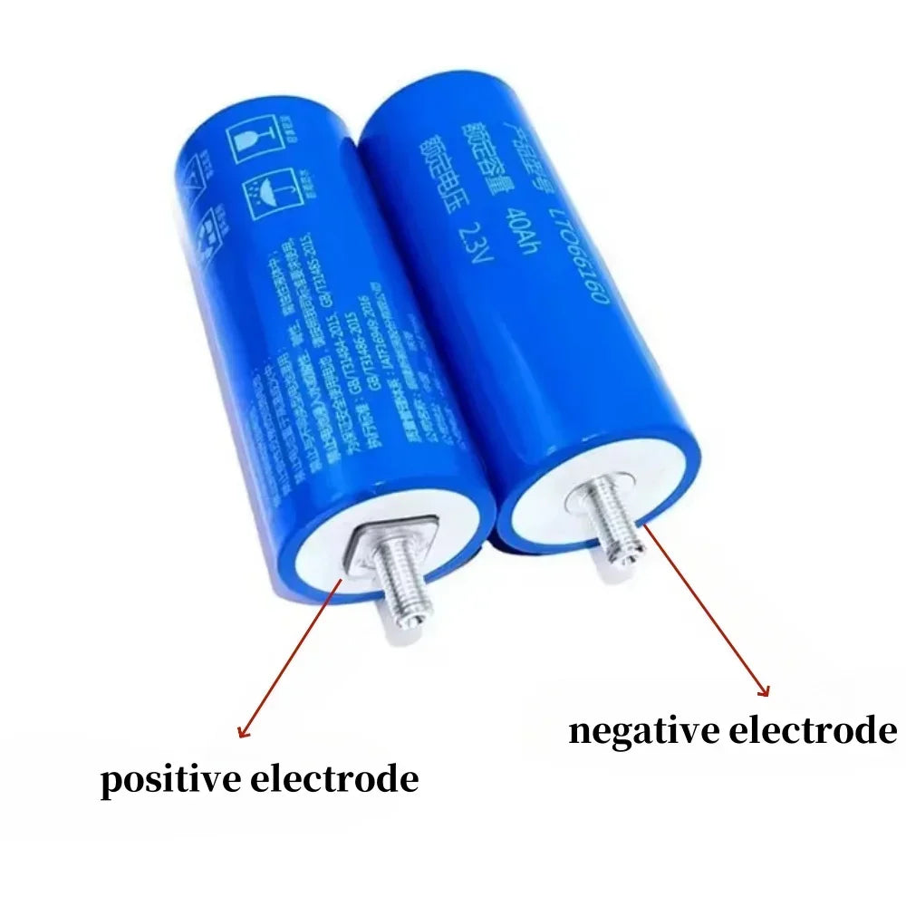 2.3V 40Ah LTO Lithium Titanate Battery Cell – Yinglong 66160 LTO Battery Cell HIP