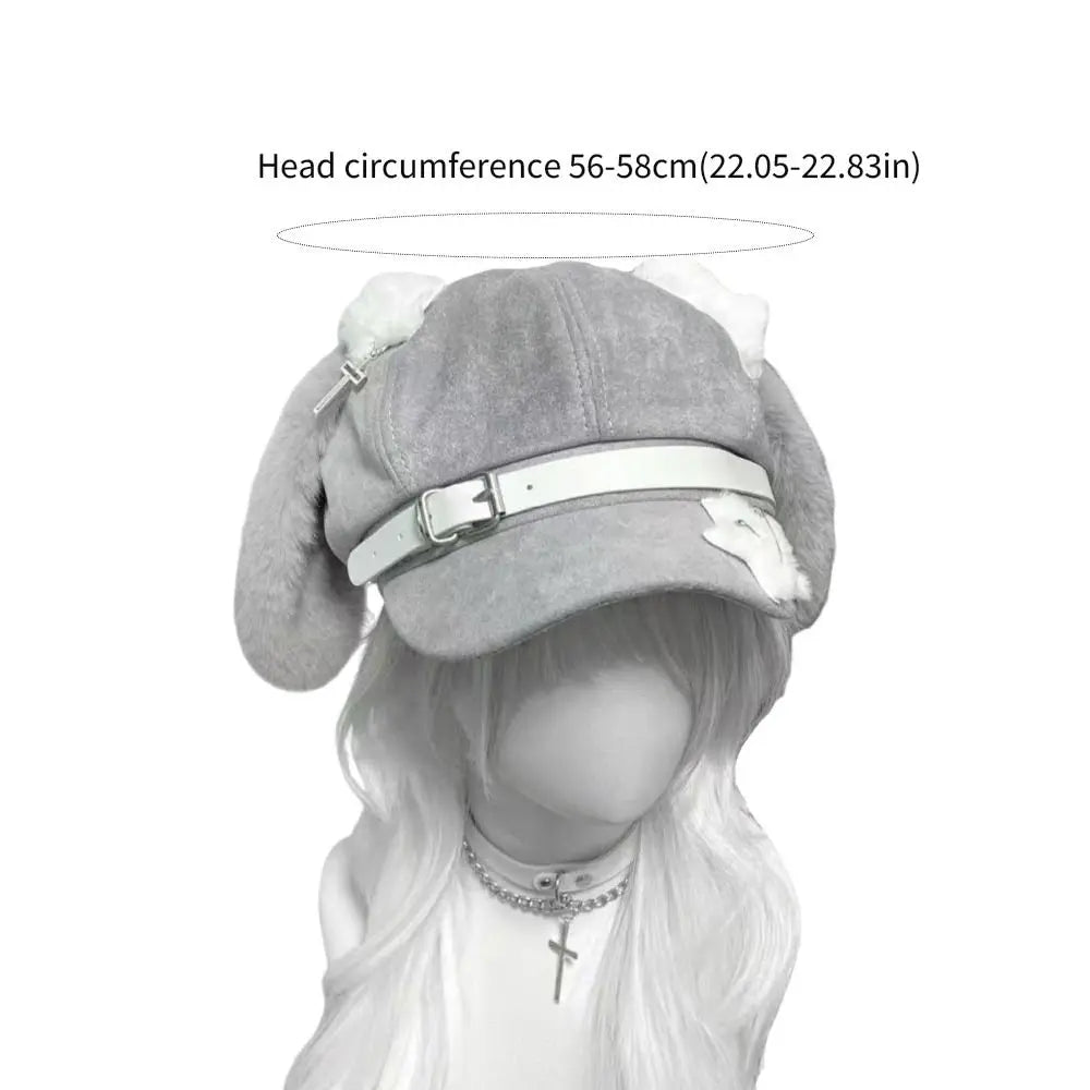 Women's Dog Ear Beret Hat – Kawaii Otaku Cosplay Winter Cap Women's Beret Hat HIP