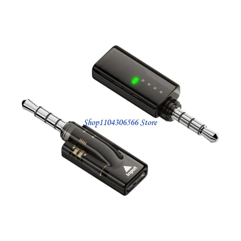 2-Pack 3.5mm to USB-C Headphone Adapter | Clear Audio Headphone Adapter HIP light black CN