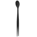 2-in-1 Stainless Steel Sauce Spoon & Food Tweezers Kitchen Tool Kitchen Utensil HIP Black-A