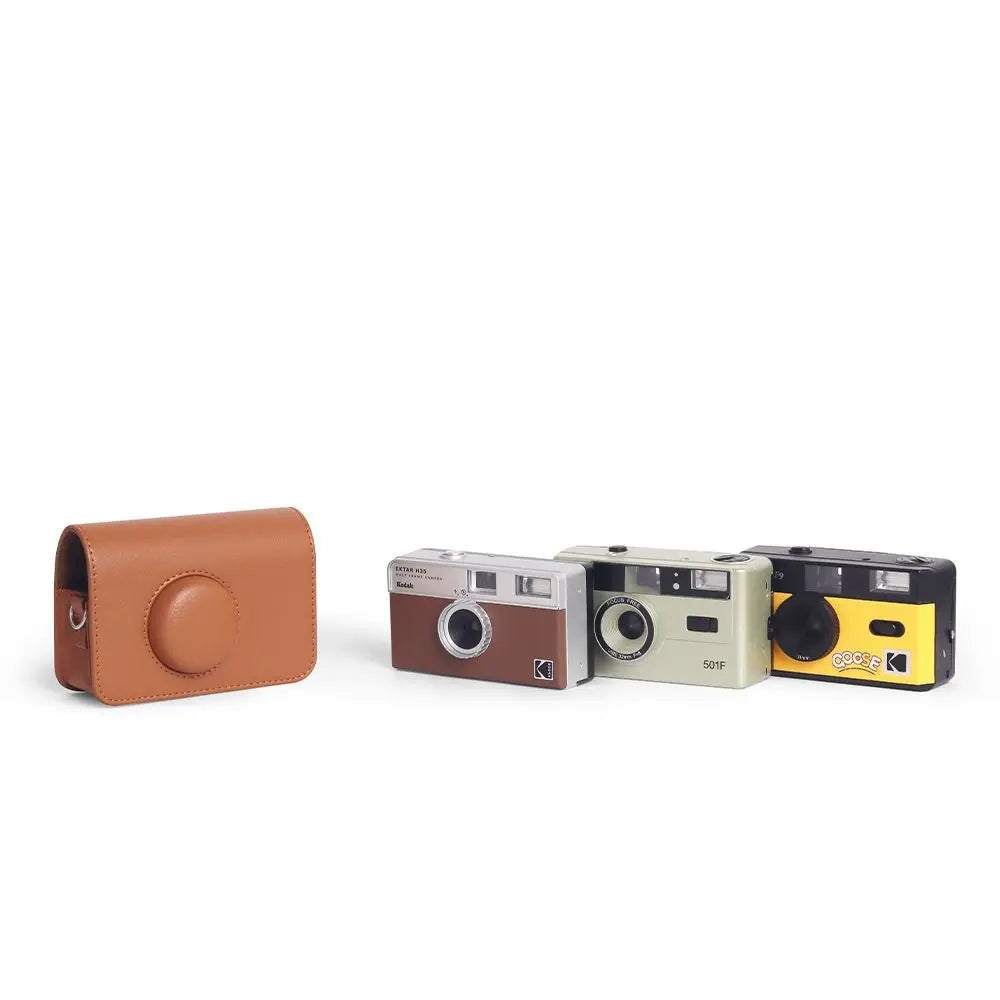 PU Leather Camera Bag & Strap for Kodak EKTAR H35 F501 F9 Camera Case Bag HIP