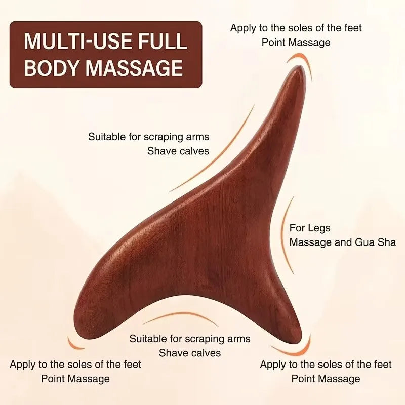 Natural Sandalwood Massage Stick – Bird Claw Acupoint Tool Wooden Massage Stick HIP