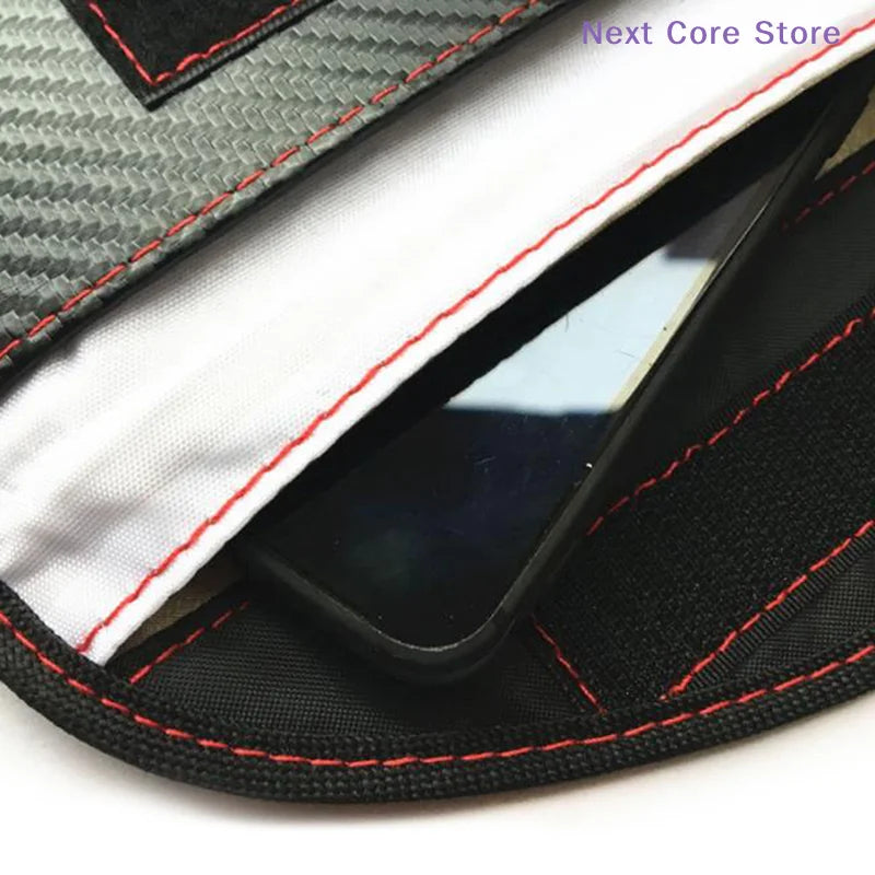 Black Faraday Signal Blocking Bag – Car Key & Phone Wallet Faraday Signal Bag HIP