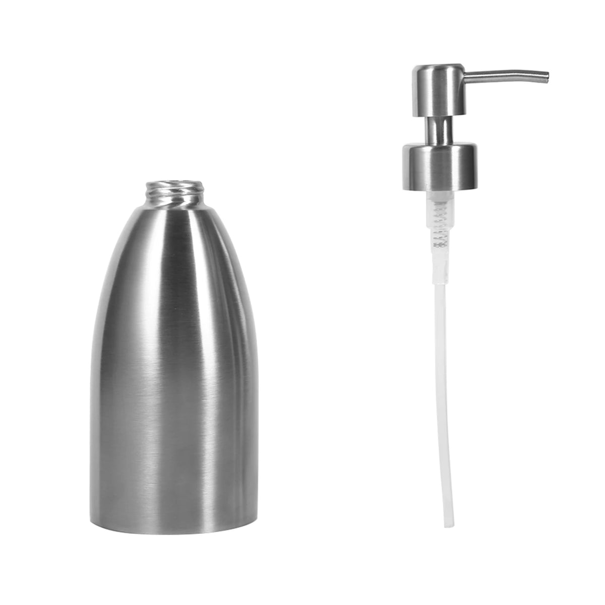 500ml Stainless Steel Soap Dispenser Kitchen Sink Faucet Bathroom Shampoo Box Soap Container Shampoo Box Liquid Soap Dispenser HIP