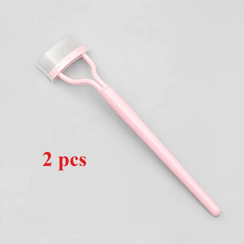 Ergonomic Eyelash Comb Separator with Dust Cover | RUZOFO Eyelash Comb Tool HIP C658-Pink 2pcs