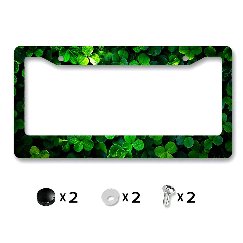 St. Patrick's Day Metal License Plate Frame – Dark Green License Plate Frame HIP