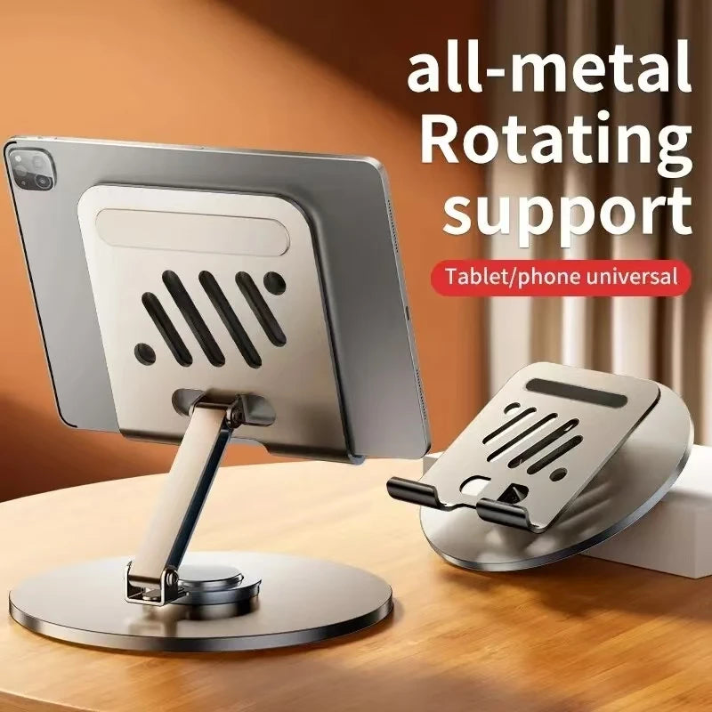 Foldable Aluminum Tablet & Phone Stand – 360° Adjustable Mount Tablet Phone Stand HIP